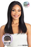 SHAKE N GO 100% VIRGIN REMY HUMAN HAIR GLOSSY GLUELESS FRONTAL WIG STRAIGHT 20"