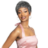 Janet Collection Lavish 100% Virgin Human Hair Silver Full Wig - RAEL
