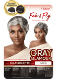 Outre Fab & Fly Full Cap Wig - Gray Glamour- HH - Marinette