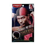 Red by Kiss 360 Waves Power Wave Duo Color Fashion Satin Durag Men
